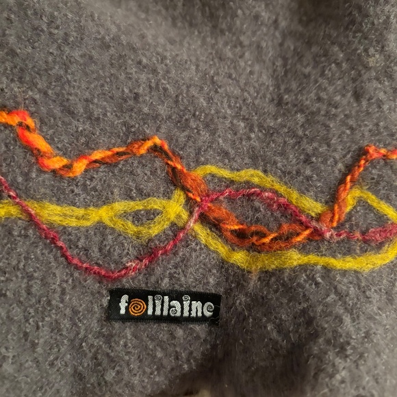 Folilaine Shibori Wool Scarf Wrap - Picture 2 of 3